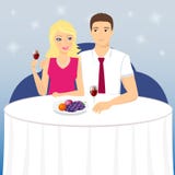 Date romantique illustration libre de droits Date romantique illustration libre de droits