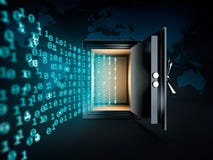 Daten-Safe-Kasten vektor abbildung Daten-Safe-Kasten vektor abbildung