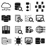 Datos e iconos grandes de la tecnología stock de ilustración Datos e iconos grandes de la tecnología stock de ilustración