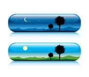 Day And Night Nature Button Royalty Free Stock Photo Day And Night Nature Button Royalty Free Stock Photo