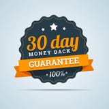 30 day money back badge. stock illustration 30 day money back badge. stock illustration