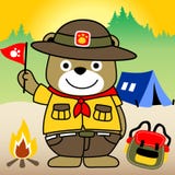 Day scout royalty free illustration Day scout royalty free illustration