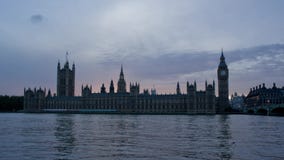 Day to night timelapse of Big Ben and the Houses of Parliament