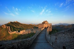 Day View Of The Great Wall China Royalty Free Stock Photo