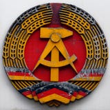 DDR east germany emblem hammer and circle royalty free stock photography DDR east germany emblem hammer and circle royalty free stock photography