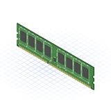 DDR3 isométrico RAM Vector Illustration stock de ilustración DDR3 isométrico RAM Vector Illustration stock de ilustración