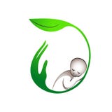 De aard beschermt baby vector illustratie De aard beschermt baby vector illustratie