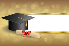De abstracte van de het diploma rode boog van de achtergrond beige onderwijsgraduatie GLB illustratie van het de strepenkader gou stock illustratie De abstracte van de het diploma rode boog van de achtergrond beige onderwijsgraduatie GLB illustratie van het de strepenkader gou stock illustratie