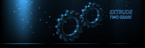 De abstracte vector wireframe dreef twee toestellen van lijnen en driehoeken, punt verbindend netwerk op donkere achtergrond uit royalty-vrije illustratie De abstracte vector wireframe dreef twee toestellen van lijnen en driehoeken, punt verbindend netwerk op donkere achtergrond uit royalty-vrije illustratie
