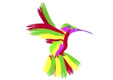 De abstractie maskeert de Kolibrie stock illustratie De abstractie maskeert de Kolibrie stock illustratie
