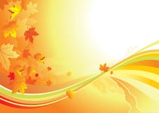 De Achtergrond/de bladgouden van de herfst royalty-vrije illustratie De Achtergrond/de bladgouden van de herfst royalty-vrije illustratie