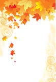 De Achtergrond/de bladgouden van de herfst vector illustratie De Achtergrond/de bladgouden van de herfst vector illustratie