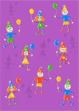 De Achtergrond van de Jonge geitjes van de partij vector illustratie De Achtergrond van de Jonge geitjes van de partij vector illustratie