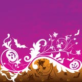 De achtergrond van Halloween, vector royalty-vrije illustratie De achtergrond van Halloween, vector royalty-vrije illustratie