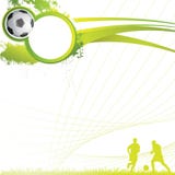 De achtergrond van het voetbal stock illustratie De achtergrond van het voetbal stock illustratie