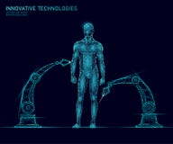 De anatomie van het aanpassings menselijke lichaam DNA-de technologie van de de innovatiesuperman van de techniekwetenschap Het o stock illustratie De anatomie van het aanpassings menselijke lichaam DNA-de technologie van de de innovatiesuperman van de techniekwetenschap Het o stock illustratie