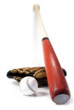 De apparatuur van het honkbal De apparatuur van het honkbal