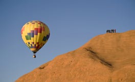 De Ballon van de hete Lucht. royalty-vrije stock afbeeldingen De Ballon van de hete Lucht. royalty-vrije stock afbeeldingen