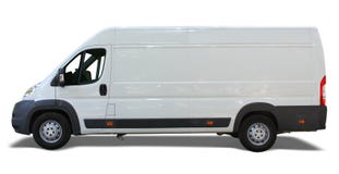 De bestelwagen van de levering De bestelwagen van de levering