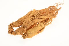 De bewaarde Wortels van Ginsengen stock foto De bewaarde Wortels van Ginsengen stock foto