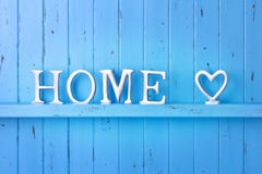 De Blauwe Achtergrond van de huisliefde Royalty-vrije Stock Afbeelding De Blauwe Achtergrond van de huisliefde Royalty-vrije Stock Afbeelding