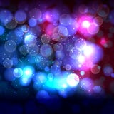 De blauwe eind roze abstracte achtergrond met bokeh defocused lichten stock illustratie De blauwe eind roze abstracte achtergrond met bokeh defocused lichten stock illustratie