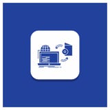 De blauwe Ronde Knoop voor online Schijf, spel, publiceert, publicerend Glyph-pictogram royalty-vrije illustratie De blauwe Ronde Knoop voor online Schijf, spel, publiceert, publicerend Glyph-pictogram royalty-vrije illustratie