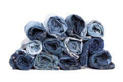 De blauwe textuur van denimjeans royalty-vrije stock afbeeldingen De blauwe textuur van denimjeans royalty-vrije stock afbeeldingen