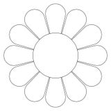 De bloem van Daisy (vector) stock illustratie De bloem van Daisy (vector) stock illustratie