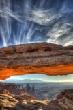 De boogzonsopgang van Mesa, nationaal park Canyonlands stock foto's De boogzonsopgang van Mesa, nationaal park Canyonlands stock foto's