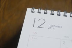 De brief van calander van 2019 stock foto's De brief van calander van 2019 stock foto's