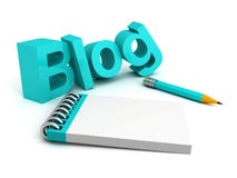 De brieven van het blogð¸ð'ð woord ³ у met potlood en notaboek royalty-vrije stock afbeelding De brieven van het blogð¸ð'ð woord ³ у met potlood en notaboek royalty-vrije stock afbeelding