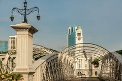 De brug van Anderson in Singapore, Azië stock foto De brug van Anderson in Singapore, Azië stock foto