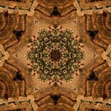 De bruine textuur van Kerstmis Abstracte Mandala Kaleidoscope royalty-vrije illustratie De bruine textuur van Kerstmis Abstracte Mandala Kaleidoscope royalty-vrije illustratie