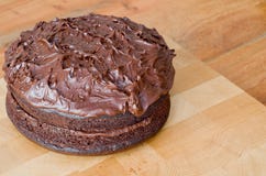 De cake van de chocolade royalty-vrije stock afbeelding De cake van de chocolade royalty-vrije stock afbeelding