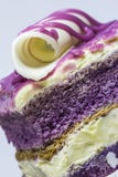 De cake van de taro stock foto De cake van de taro stock foto