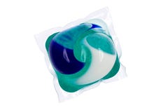 De capsules van het gel voor wasmachine royalty-vrije stock afbeeldingen De capsules van het gel voor wasmachine royalty-vrije stock afbeeldingen