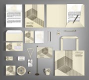 De collectieve Reeks van de Identiteit Mooi retro ontwerp stock illustratie De collectieve Reeks van de Identiteit Mooi retro ontwerp stock illustratie