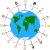 De común acuerdo en todo el mundo stock de ilustración De común acuerdo en todo el mundo stock de ilustración