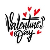 De Dag van gelukkig Valentine hand het getrokken vector van letters voorzien Geïsoleerdj op witte achtergrond vector illustratie De Dag van gelukkig Valentine hand het getrokken vector van letters voorzien Geïsoleerdj op witte achtergrond vector illustratie