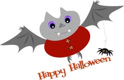 De de gelukkige Knuppel en Spin van Halloween royalty-vrije illustratie De de gelukkige Knuppel en Spin van Halloween royalty-vrije illustratie