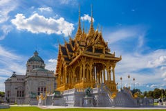 De de Troonzaal van Anantasamakhom is beroemd oriëntatiepunt in Bangkok, Thail royalty-vrije stock fotografie De de Troonzaal van Anantasamakhom is beroemd oriëntatiepunt in Bangkok, Thail royalty-vrije stock fotografie