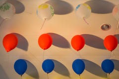 De Decoratie van de ballonpartij voor vieren royalty-vrije stock afbeelding De Decoratie van de ballonpartij voor vieren royalty-vrije stock afbeelding
