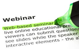 De definitie van Webinar De definitie van Webinar