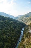 De diepste canion in Europa Tara River Canyon montenegro stock afbeelding De diepste canion in Europa Tara River Canyon montenegro stock afbeelding