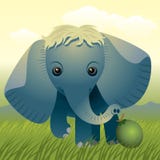 De Dierlijke inzameling van de baby: Olifant royalty-vrije illustratie De Dierlijke inzameling van de baby: Olifant royalty-vrije illustratie