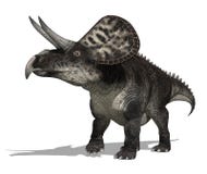 De Dinosaurus van Zuniceratops stock illustratie De Dinosaurus van Zuniceratops stock illustratie