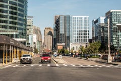 De doctorandus in de letteren de V.S. 04 van Boston 09 2017 gebouwen van het de dagpanorama van de horizonzomer de stad in en weg Royalty-vrije Stock Foto De doctorandus in de letteren de V.S. 04 van Boston 09 2017 gebouwen van het de dagpanorama van de horizonzomer de stad in en weg Royalty-vrije Stock Foto