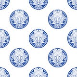 De dubbele blootstelling van het wolfsgezicht met boom in Azteeks stammen de tatoegerings zwart silhouet van de cirkelvorm vector illustratie De dubbele blootstelling van het wolfsgezicht met boom in Azteeks stammen de tatoegerings zwart silhouet van de cirkelvorm vector illustratie