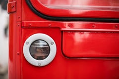 De dubbele koplamp van de dekbus royalty-vrije stock fotografie De dubbele koplamp van de dekbus royalty-vrije stock fotografie